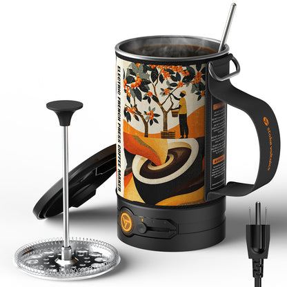 Electric French Press Coffee Maker